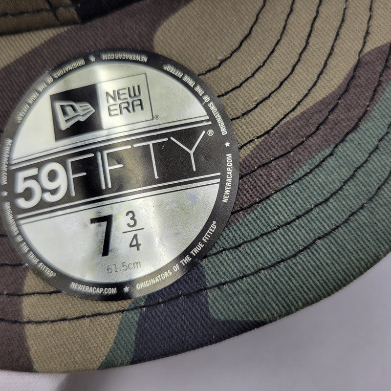 【中古品】【メンズ】 SUPREME シュプリーム 24FW SCREW BALL S LOGO NEW ERA スクリュー ボール エス ロゴ ニューエラ キャップ 帽子 185-260823-yn-04-izu サイズ：7 3/4 カラー：ウッドランドカモ 万代Net店