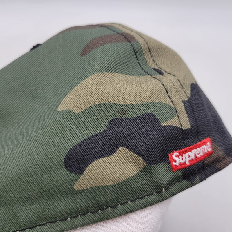 【中古品】【メンズ】 SUPREME シュプリーム 24FW SCREW BALL S LOGO NEW ERA スクリュー ボール エス ロゴ ニューエラ キャップ 帽子 185-260823-yn-04-izu サイズ：7 3/4 カラー：ウッドランドカモ 万代Net店