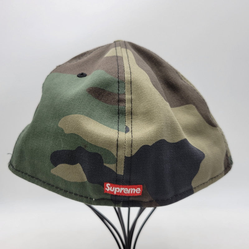 【中古品】【メンズ】 SUPREME シュプリーム 24FW SCREW BALL S LOGO NEW ERA スクリュー ボール エス ロゴ ニューエラ キャップ 帽子 185-260823-yn-04-izu サイズ：7 3/4 カラー：ウッドランドカモ 万代Net店