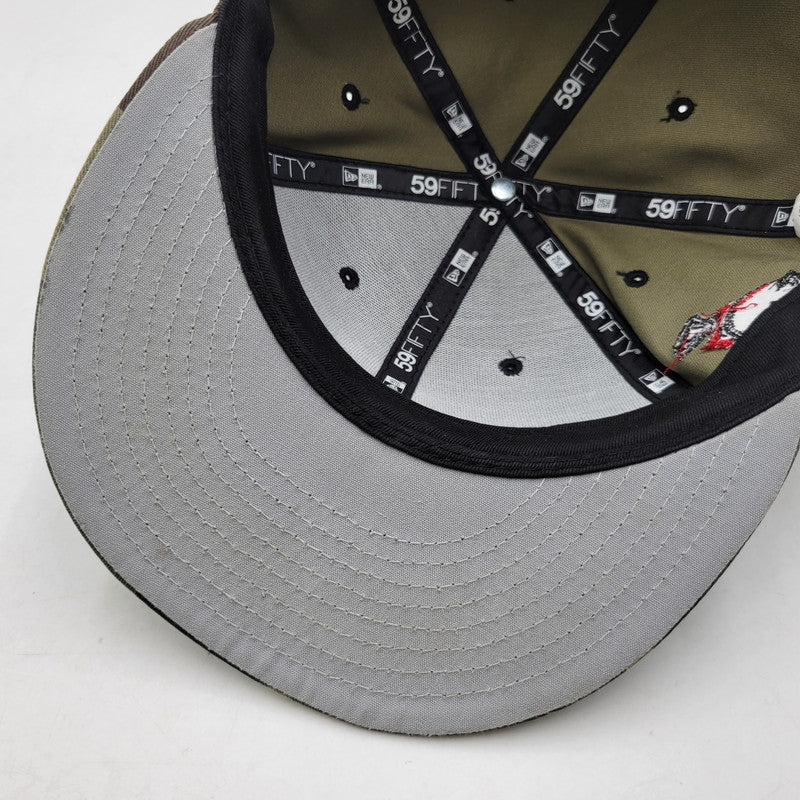 【中古品】【メンズ】 SUPREME シュプリーム 24FW SCREW BALL S LOGO NEW ERA スクリュー ボール エス ロゴ ニューエラ キャップ 帽子 185-260823-yn-04-izu サイズ：7 3/4 カラー：ウッドランドカモ 万代Net店