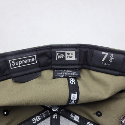 【中古品】【メンズ】 SUPREME シュプリーム 24FW SCREW BALL S LOGO NEW ERA スクリュー ボール エス ロゴ ニューエラ キャップ 帽子 185-260823-yn-04-izu サイズ：7 3/4 カラー：ウッドランドカモ 万代Net店