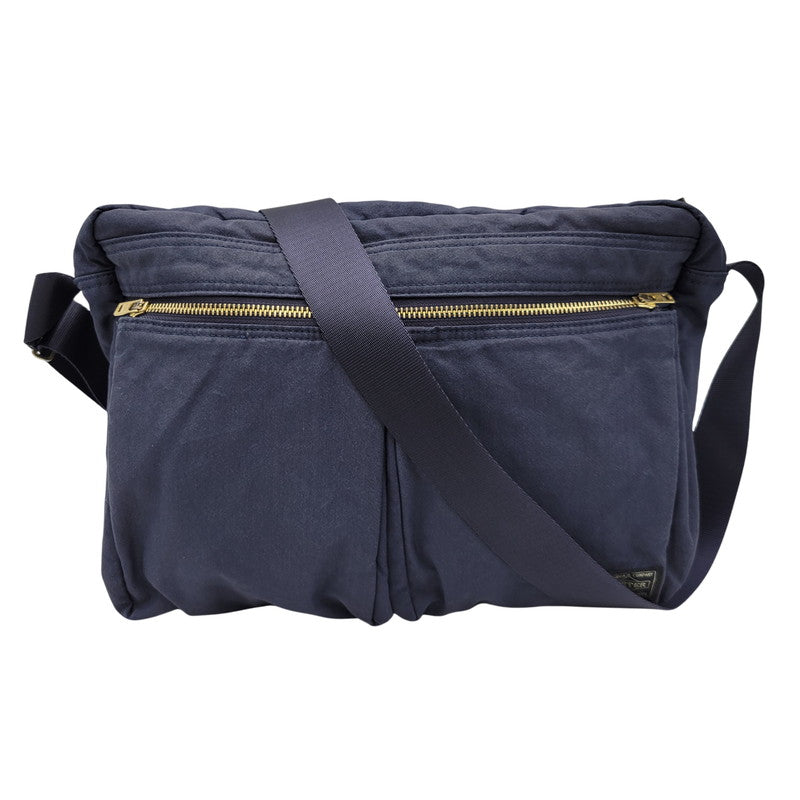 【中古品】【メンズ/レディース】 PORTER ポーター DRAFT SHOULDER BAG(L) 656-06173 ドラフト ショルダーバッグ カバン 鞄 188-260826-ay-01-izu カラー：ネイビー 万代Net店
