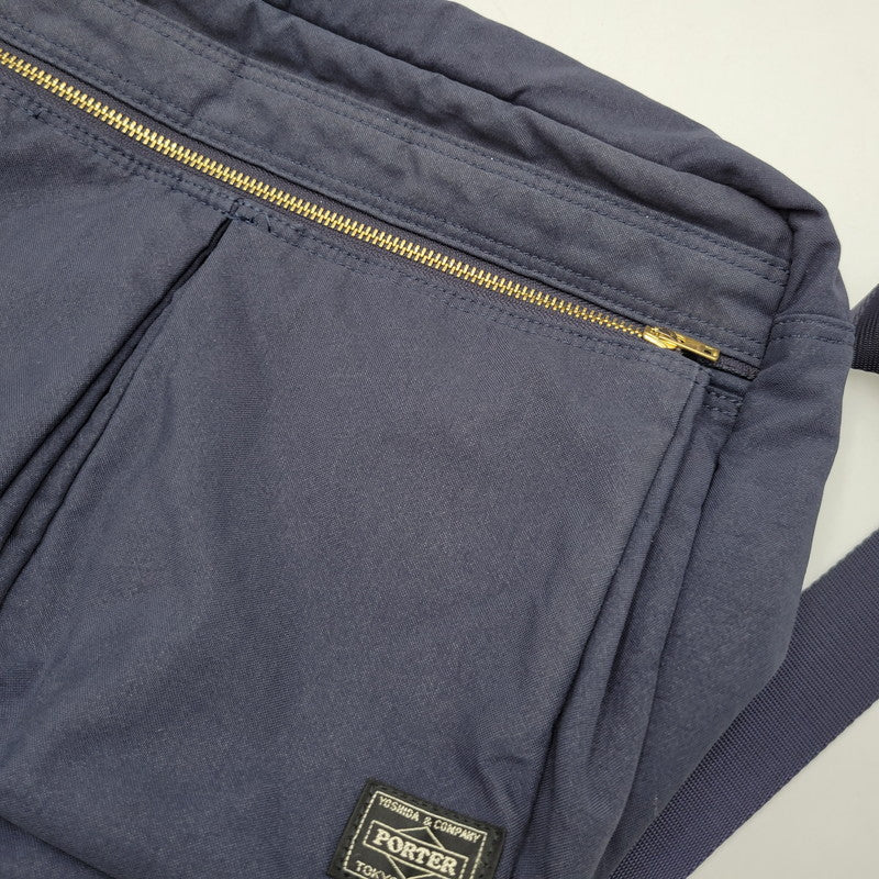 【中古品】【メンズ/レディース】 PORTER ポーター DRAFT SHOULDER BAG(L) 656-06173 ドラフト ショルダーバッグ カバン 鞄 188-260826-ay-01-izu カラー：ネイビー 万代Net店