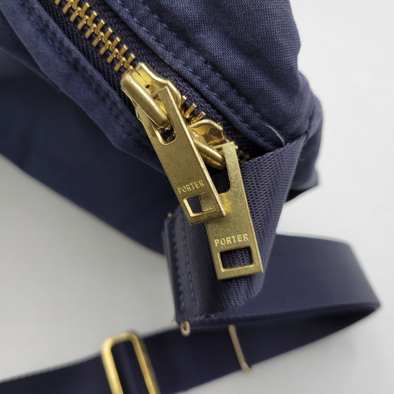 【中古品】【メンズ/レディース】 PORTER ポーター DRAFT SHOULDER BAG(L) 656-06173 ドラフト ショルダーバッグ カバン 鞄 188-260826-ay-01-izu カラー：ネイビー 万代Net店
