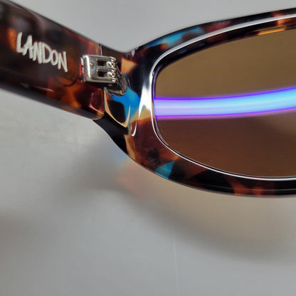 【中古品】【メンズ/レディース】 STUSSY ステューシー EYE GEAR LANDON SUNGLASSES アイギア ランドン サングラス 小物 服飾雑貨 203-260826-ay-08-izu カラー：ブラウン系 万代Net店