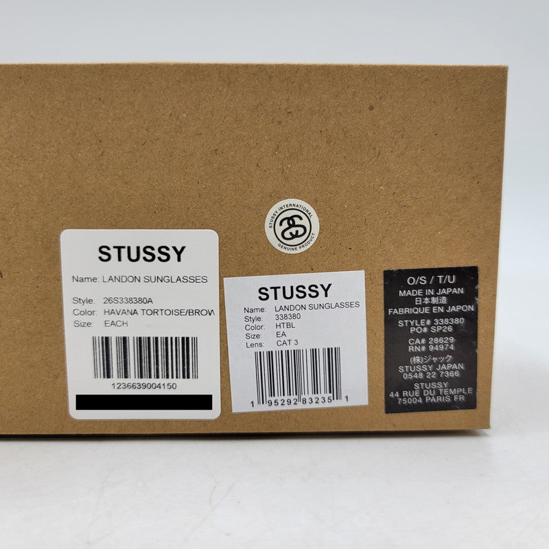 【中古品】【メンズ/レディース】 STUSSY ステューシー EYE GEAR LANDON SUNGLASSES アイギア ランドン サングラス 小物 服飾雑貨 203-260826-ay-08-izu カラー：ブラウン系 万代Net店