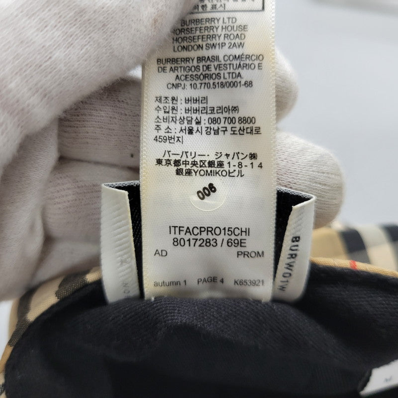 【中古品】【メンズ/レディース】 BURBERRY バーバリー BASEBALL CAP ITFACPRO15CHI 8017283 ベースボールキャップ 国内正規 帽子 服飾雑貨 183-260826-ay-11-izu サイズ：M カラー：ベージュ 万代Net店