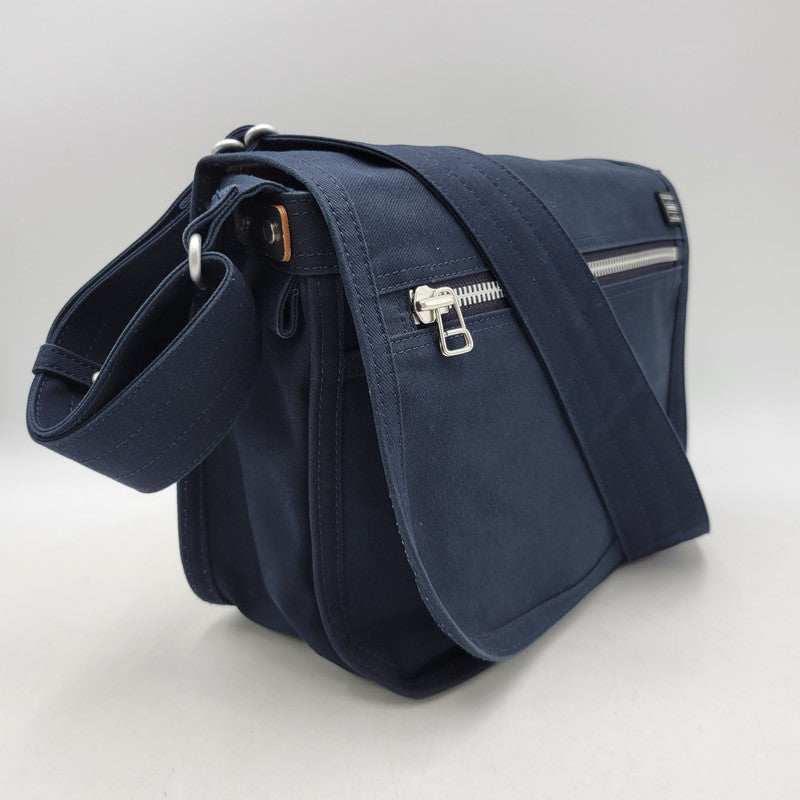 【中古品】【メンズ/レディース】 PORTER ポーター NAKED SHOULDER BAG(M) 667-19472 ネイキッド ショルダーバッグ カバン 鞄 188-260826-ay-02-izu カラー：ネイビー 万代Net店
