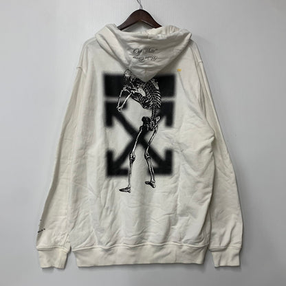 【中古品】【メンズ】 OFF-WHITE オフホワイト×UNDERCOVER アンダーカバー OMBB046G19762010 19AW SKELETON RVRS HOODIE スケルトン フーディー トップス 長袖 142-260825-cs-13-izu サイズ：XL カラー：ホワイト 万代Net店