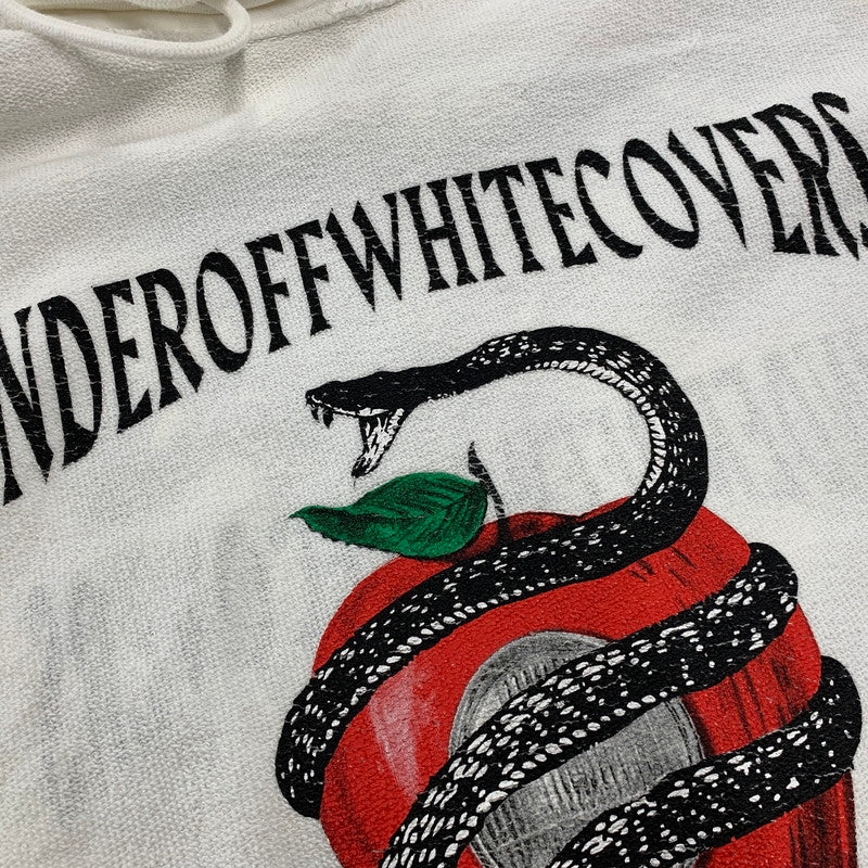 【中古品】【メンズ】 OFF-WHITE オフホワイト×UNDERCOVER アンダーカバー OMBB046G19762010 19AW SKELETON RVRS HOODIE スケルトン フーディー トップス 長袖 142-260825-cs-13-izu サイズ：XL カラー：ホワイト 万代Net店