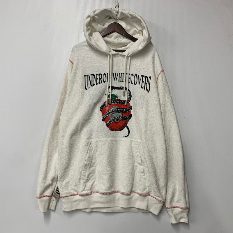 【中古品】【メンズ】 OFF-WHITE オフホワイト×UNDERCOVER アンダーカバー OMBB046G19762010 19AW SKELETON RVRS HOODIE スケルトン フーディー トップス 長袖 142-260825-cs-13-izu サイズ：XL カラー：ホワイト 万代Net店