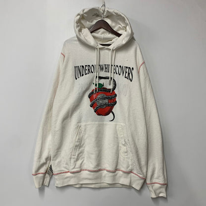 【中古品】【メンズ】 OFF-WHITE オフホワイト×UNDERCOVER アンダーカバー OMBB046G19762010 19AW SKELETON RVRS HOODIE スケルトン フーディー トップス 長袖 142-260825-cs-13-izu サイズ：XL カラー：ホワイト 万代Net店