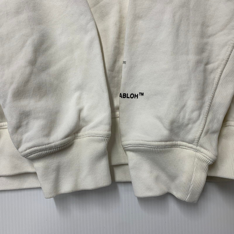 【中古品】【メンズ】 OFF-WHITE オフホワイト×UNDERCOVER アンダーカバー OMBB046G19762010 19AW SKELETON RVRS HOODIE スケルトン フーディー トップス 長袖 142-260825-cs-13-izu サイズ：XL カラー：ホワイト 万代Net店