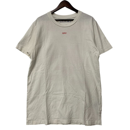 【中古品】【メンズ】 OFF-WHITE オフホワイト OMAA027E20JER006 STENCIL SS SLIM TEE ステンシル ショートスリーブ スリム Tシャツ トップス 半袖 142-260825-cs-15-izu サイズ：L カラー：ホワイト 万代Net店