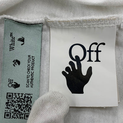 【中古品】【メンズ】 OFF-WHITE オフホワイト OMAA027E20JER006 STENCIL SS SLIM TEE ステンシル ショートスリーブ スリム Tシャツ トップス 半袖 142-260825-cs-15-izu サイズ：L カラー：ホワイト 万代Net店