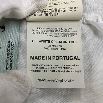 【中古品】【メンズ】 OFF-WHITE オフホワイト OMAA027E20JER006 STENCIL SS SLIM TEE ステンシル ショートスリーブ スリム Tシャツ トップス 半袖 142-260825-cs-15-izu サイズ：L カラー：ホワイト 万代Net店