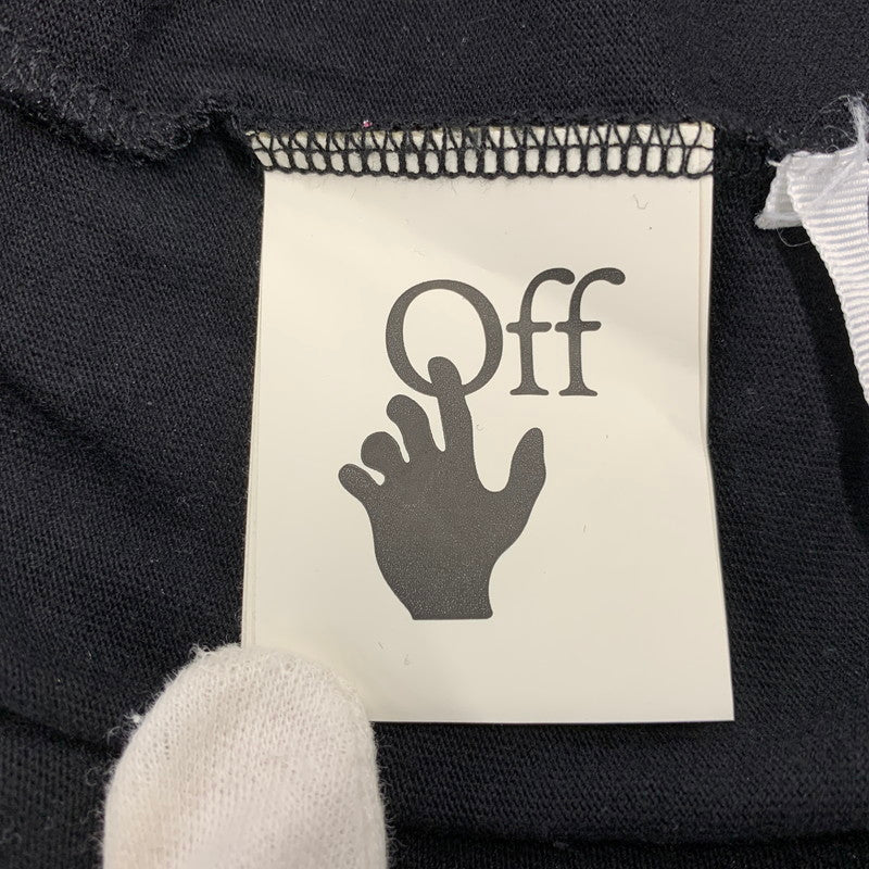【中古品】【メンズ】 OFF-WHITE オフホワイト OMAA002G20JER008/21SS GALAXY BRUSHED ARROWS TEE ギャラクシー ブラッシュド アロー Tシャツ トップス 半袖 142-260825-cs-14-izu サイズ：M カラー：ブラック 万代Net店