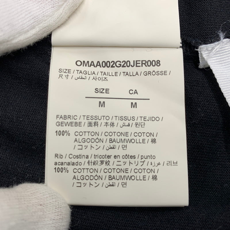 【中古品】【メンズ】 OFF-WHITE オフホワイト OMAA002G20JER008/21SS GALAXY BRUSHED ARROWS TEE ギャラクシー ブラッシュド アロー Tシャツ トップス 半袖 142-260825-cs-14-izu サイズ：M カラー：ブラック 万代Net店