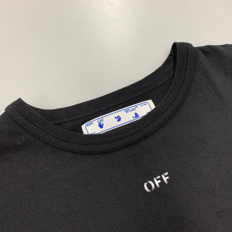 【中古品】【メンズ】 OFF-WHITE オフホワイト OMAA002G20JER008/21SS GALAXY BRUSHED ARROWS TEE ギャラクシー ブラッシュド アロー Tシャツ トップス 半袖 142-260825-cs-14-izu サイズ：M カラー：ブラック 万代Net店