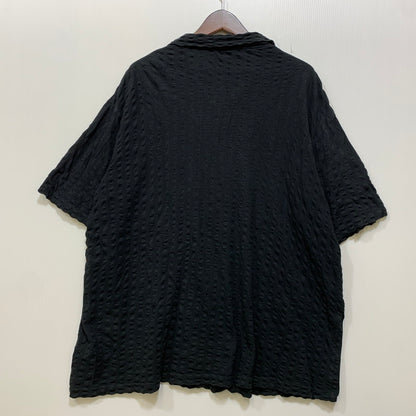 【中古品】【メンズ】 Y'S FOR MEN ワイズ フォー メン HERRINGBONE OPEN COLLAR SS SHIRT ヘリンボーン オープン カラー ショートスリーブ シャツ トップス 半袖 140-260905-cs-26-izu サイズ：不明 カラー：ブラック 万代Net店