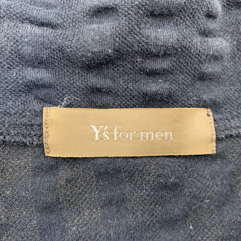 【中古品】【メンズ】 Y'S FOR MEN ワイズ フォー メン HERRINGBONE OPEN COLLAR SS SHIRT ヘリンボーン オープン カラー ショートスリーブ シャツ トップス 半袖 140-260905-cs-26-izu サイズ：不明 カラー：ブラック 万代Net店