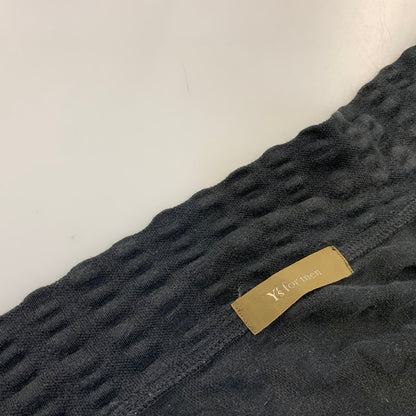 【中古品】【メンズ】 Y'S FOR MEN ワイズ フォー メン HERRINGBONE OPEN COLLAR SS SHIRT ヘリンボーン オープン カラー ショートスリーブ シャツ トップス 半袖 140-260905-cs-26-izu サイズ：不明 カラー：ブラック 万代Net店