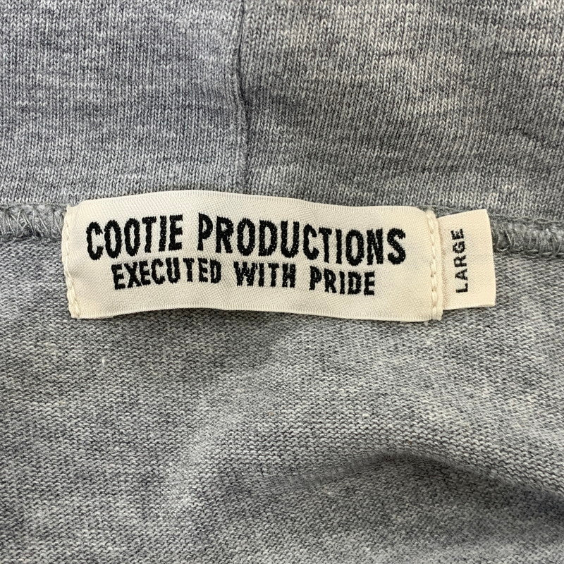 【中古品】【メンズ】 COOTIE PRODUCTIONS クーティープロダクションズ HEAVY COTTON ZIP UP PARKA ヘビー コットン ジップ アップ パーカー トップス 長袖 142-260905-cs-24-izu サイズ：L カラー：グレー 万代Net店