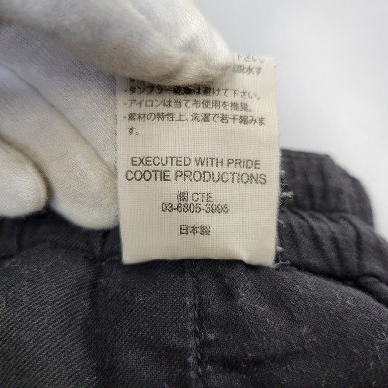 【中古品】【メンズ】 COOTIE PRODUCTIONS クーティー プロダクションズ 2-TUCK タック CROPPED PANTS クロップドパンツ ズボン ボトムス 153-260906-ya-05-izu サイズ：M カラー：ブラック 万代Net店