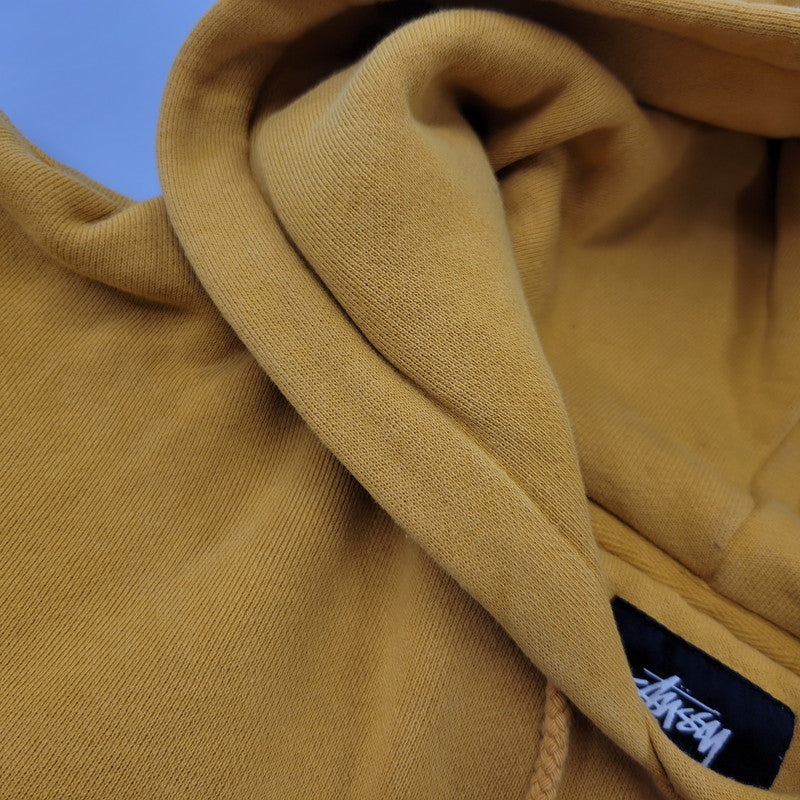 【中古品】【メンズ】 STUSSY ステューシー 218108 CARE HOODIE ケア フーディー トップス 長袖 142-260906-ya-01-izu サイズ：S カラー：マスタード 万代Net店