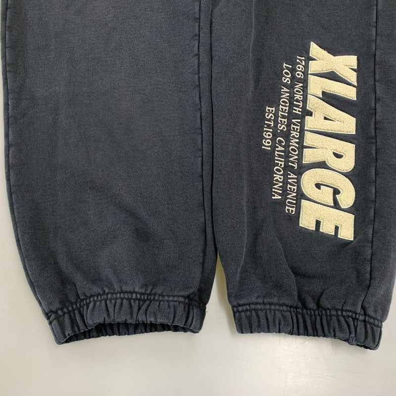 【中古品】【メンズ】 XLARGE エクストララージ 101243031016 CHENILLE LOGO SWEAT PANTS シェニール ロゴ スウェット パンツ ボトムス ズボン 153-260825-cs-08-izu サイズ：XL カラー：ブラック 万代Net店
