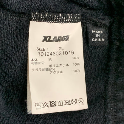 【中古品】【メンズ】 XLARGE エクストララージ 101243031016 CHENILLE LOGO SWEAT PANTS シェニール ロゴ スウェット パンツ ボトムス ズボン 153-260825-cs-08-izu サイズ：XL カラー：ブラック 万代Net店