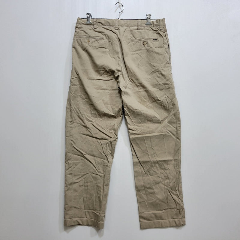 【中古品】【メンズ】 POLO BY RALPH LAUREN ポロバイラルフローレン 90S 2-TUCK タック CHINO PANTS チノ パンツ ズボン ボトムス 157-260906-ya-04-izu サイズ：34/32 カラー：ベージュ 万代Net店