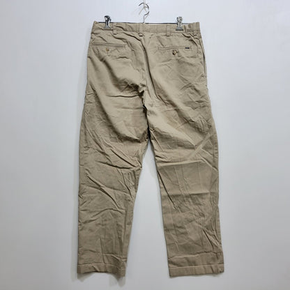 【中古品】【メンズ】 POLO BY RALPH LAUREN ポロバイラルフローレン 90S 2-TUCK タック CHINO PANTS チノ パンツ ズボン ボトムス 157-260906-ya-04-izu サイズ：34/32 カラー：ベージュ 万代Net店