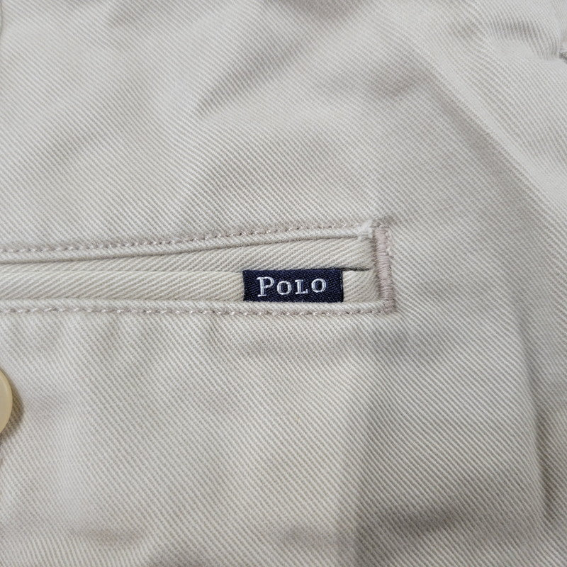 【中古品】【メンズ】 POLO BY RALPH LAUREN ポロバイラルフローレン 90S 2-TUCK タック CHINO PANTS チノ パンツ ズボン ボトムス 157-260906-ya-04-izu サイズ：34/32 カラー：ベージュ 万代Net店