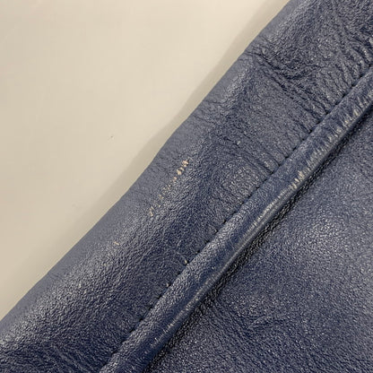 【中古品】【メンズ】 FORDHAM フォーダム 襟付き 70-80S WOOL×LEATHER VARSITY JACKET ウール レザー バーシティ ジャケット アウター 146-260825-cs-12-izu サイズ：38 カラー：ネイビー×イエロー 万代Net店