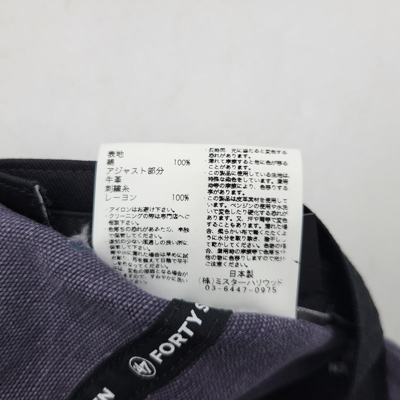 【中古品】【メンズ/レディース】 N.HOOLYWOOD エヌハリウッド×47’BRAND フォーティーセブンブランド 2221-AC02 6PANEL CAP 6パネル キャップ 帽子 185-260831-cs-16-izu サイズ：ONE カラー：CHARCOAL 万代Net店