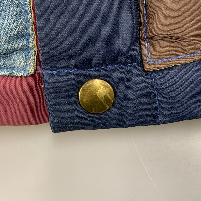 【中古品】【メンズ】 CRESCENT DOWN WORKS クレセントダウンワークス USA製 COLLAR BLOCK DOWN VEST カラー ブロック ダウン ベスト アウター 144-260825-cs-11-izu サイズ：M カラー：マルチ 万代Net店