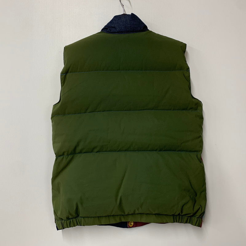 【中古品】【メンズ】 CRESCENT DOWN WORKS クレセントダウンワークス USA製 COLLAR BLOCK DOWN VEST カラー ブロック ダウン ベスト アウター 144-260825-cs-11-izu サイズ：M カラー：マルチ 万代Net店