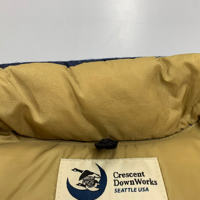 【中古品】【メンズ】 CRESCENT DOWN WORKS クレセントダウンワークス USA製 COLLAR BLOCK DOWN VEST カラー ブロック ダウン ベスト アウター 144-260825-cs-11-izu サイズ：M カラー：マルチ 万代Net店
