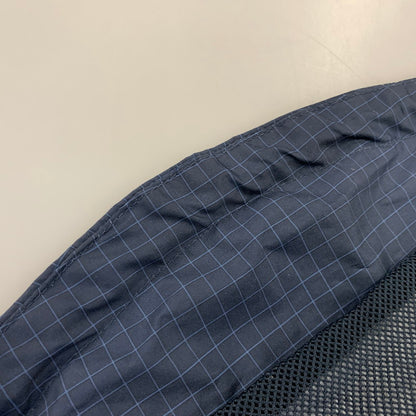 【中古品】【メンズ】 NIKE ナイキ GRAPH CHECK NYLON JACKET グラフ チェック ナイロン ジャケット アウター 148-260827-yn-03-izu サイズ：XL カラー：ネイビー 万代Net店