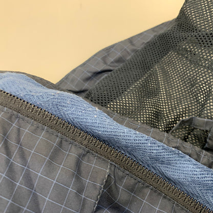 【中古品】【メンズ】 NIKE ナイキ GRAPH CHECK NYLON JACKET グラフ チェック ナイロン ジャケット アウター 148-260827-yn-03-izu サイズ：XL カラー：ネイビー 万代Net店