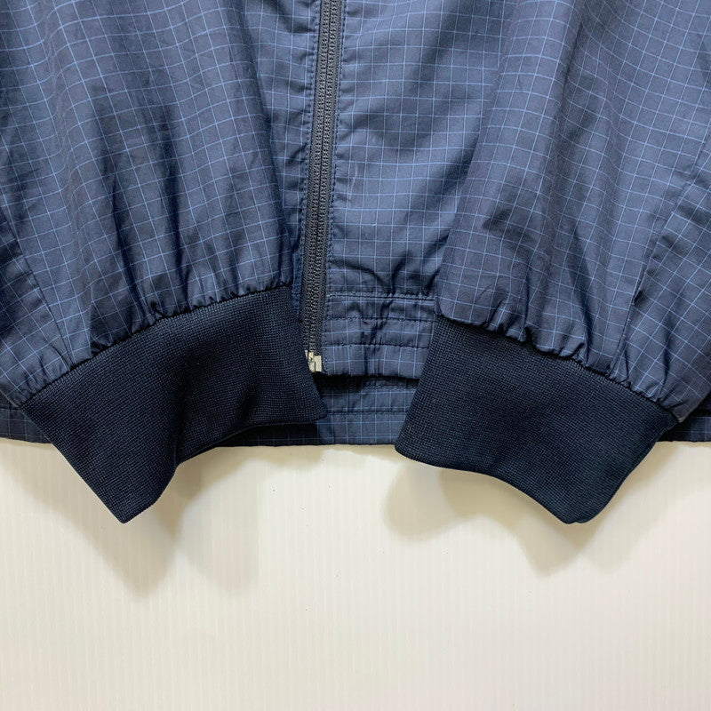 【中古品】【メンズ】 NIKE ナイキ GRAPH CHECK NYLON JACKET グラフ チェック ナイロン ジャケット アウター 148-260827-yn-03-izu サイズ：XL カラー：ネイビー 万代Net店