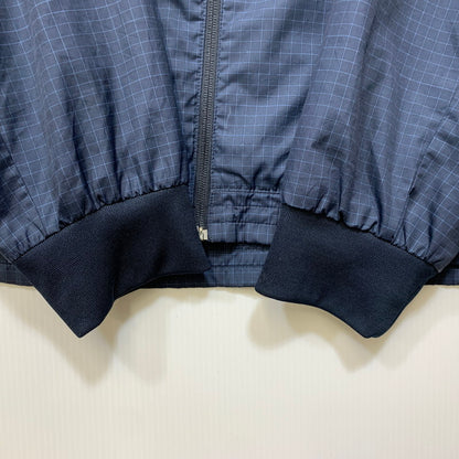 【中古品】【メンズ】 NIKE ナイキ GRAPH CHECK NYLON JACKET グラフ チェック ナイロン ジャケット アウター 148-260827-yn-03-izu サイズ：XL カラー：ネイビー 万代Net店