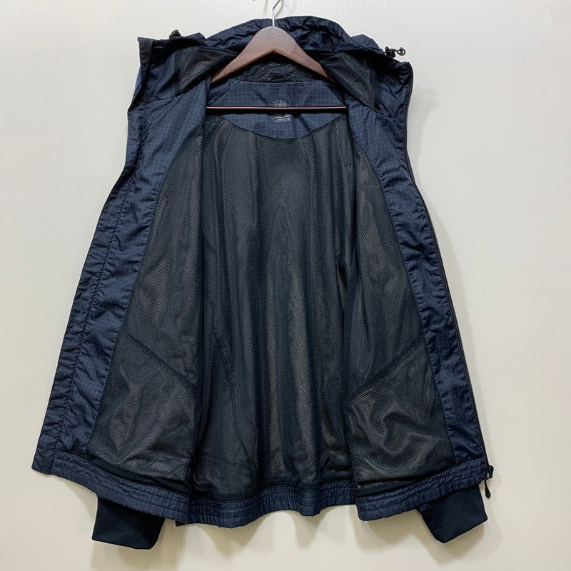【中古品】【メンズ】 NIKE ナイキ GRAPH CHECK NYLON JACKET グラフ チェック ナイロン ジャケット アウター 148-260827-yn-03-izu サイズ：XL カラー：ネイビー 万代Net店
