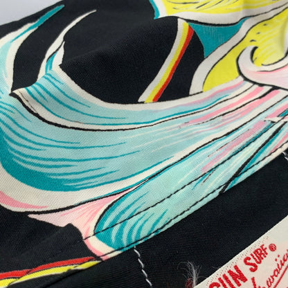 【現状渡し品】【メンズ】 SUN SURF サンサーフ RAYON HAWAIIAN SHIRT M32529 レーヨン ハワイアンシャツ 半袖 145-260903-as-40-izu サイズ：S カラー：ブラック系 万代Net店