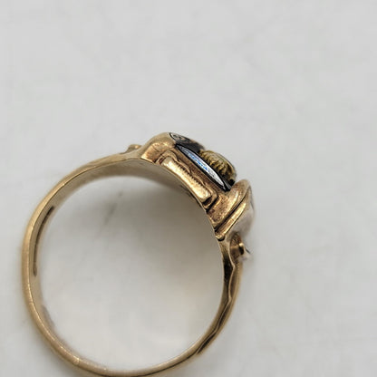 【中古品】【メンズ/レディース】 HERFF JONES ハーフジョーンズ 1966 CLASS RING ガレッジリング 指輪 アクセサリー 192-260826-ay-10-izu カラー：ゴールド×ブルー 万代Net店