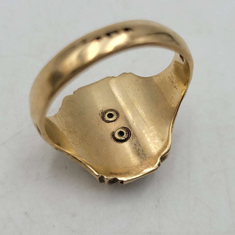 【中古品】【メンズ/レディース】 HERFF JONES ハーフジョーンズ 1966 CLASS RING ガレッジリング 指輪 アクセサリー 192-260826-ay-10-izu カラー：ゴールド×ブルー 万代Net店