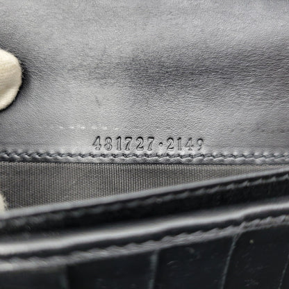 【中古品】【メンズ/レディース】 GUCCI グッチ 481727 2149 グッチ ドリアン グッチシマ ロングウォレット 長財布 181-260903-as-25-izu カラー：ブラック 万代Net店