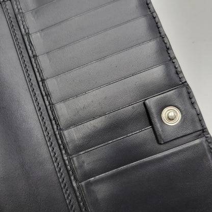 【中古品】【メンズ/レディース】 GUCCI グッチ 481727 2149 グッチ ドリアン グッチシマ ロングウォレット 長財布 181-260903-as-25-izu カラー：ブラック 万代Net店