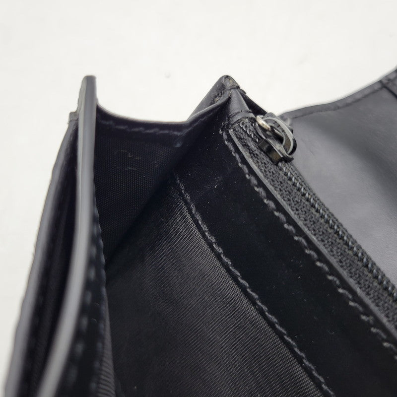 【中古品】【メンズ/レディース】 GUCCI グッチ 481727 2149 グッチ ドリアン グッチシマ ロングウォレット 長財布 181-260903-as-25-izu カラー：ブラック 万代Net店